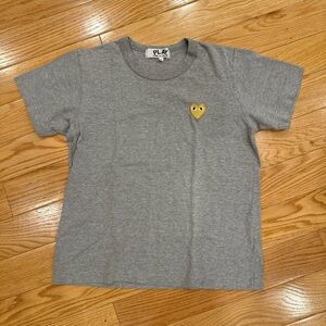 PLAY COMME des GARCONS - Women‘s Tshirt Heather Gray size L - Fits like S!